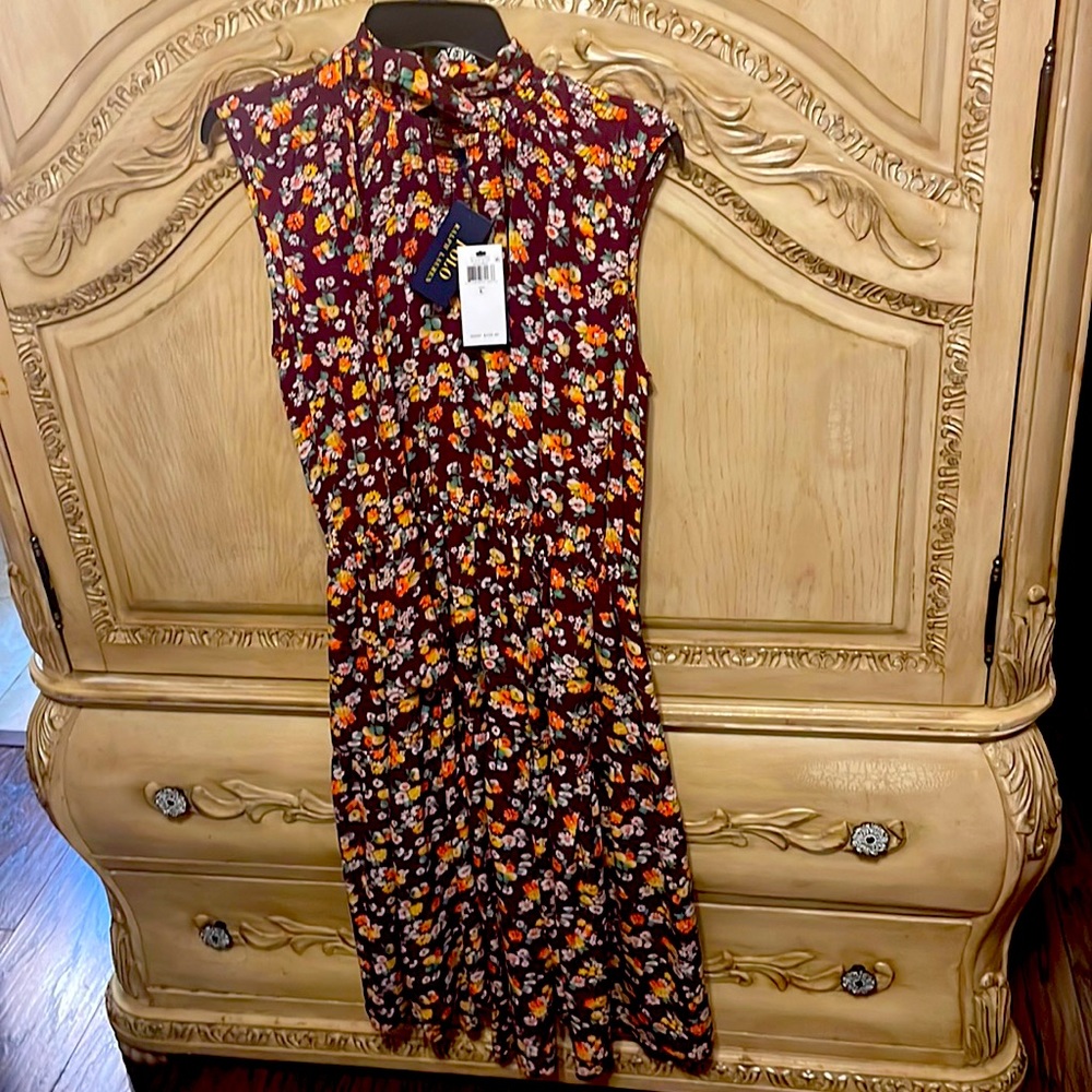 Ralph Lauren Floral Dress w/Pockets (New W/Tags)